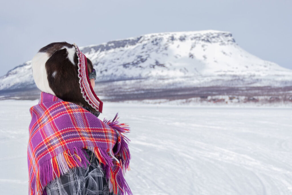 Filming with Sámi people